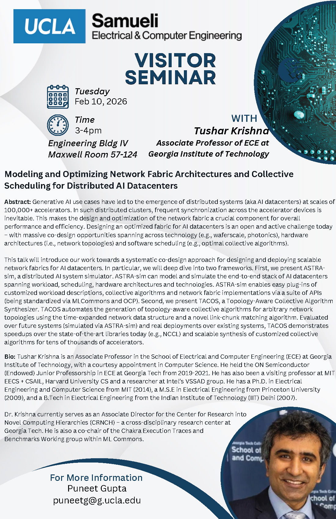 Seminar - Tushar Krishna