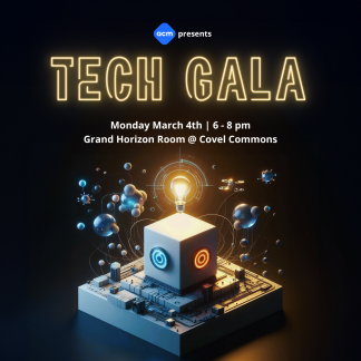 A poster for ACM's Tech Gala 